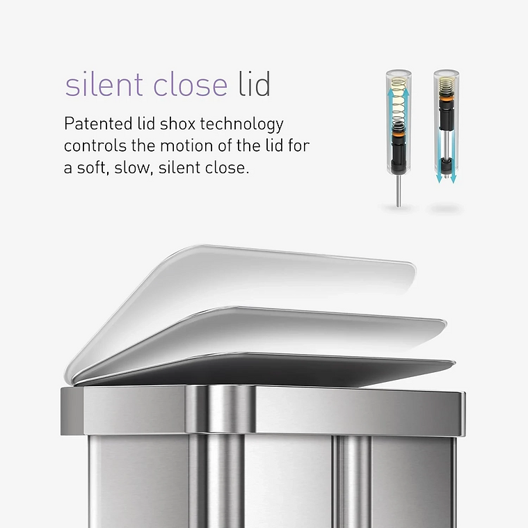 ✨Smart Rectangular Dual Compartment Recycling Kitchen Step Trash Can