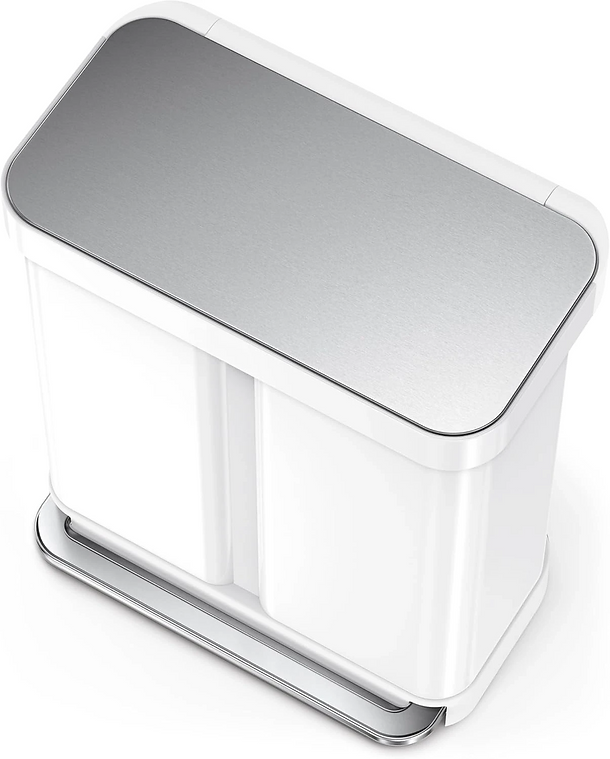 ✨Smart Rectangular Dual Compartment Recycling Kitchen Step Trash Can