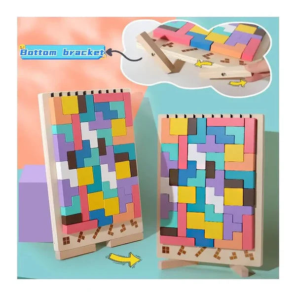 🌟3D Wooden Stacking Puzzle Toy Tetries🧩