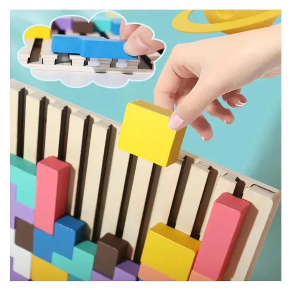 🌟3D Wooden Stacking Puzzle Toy Tetries🧩