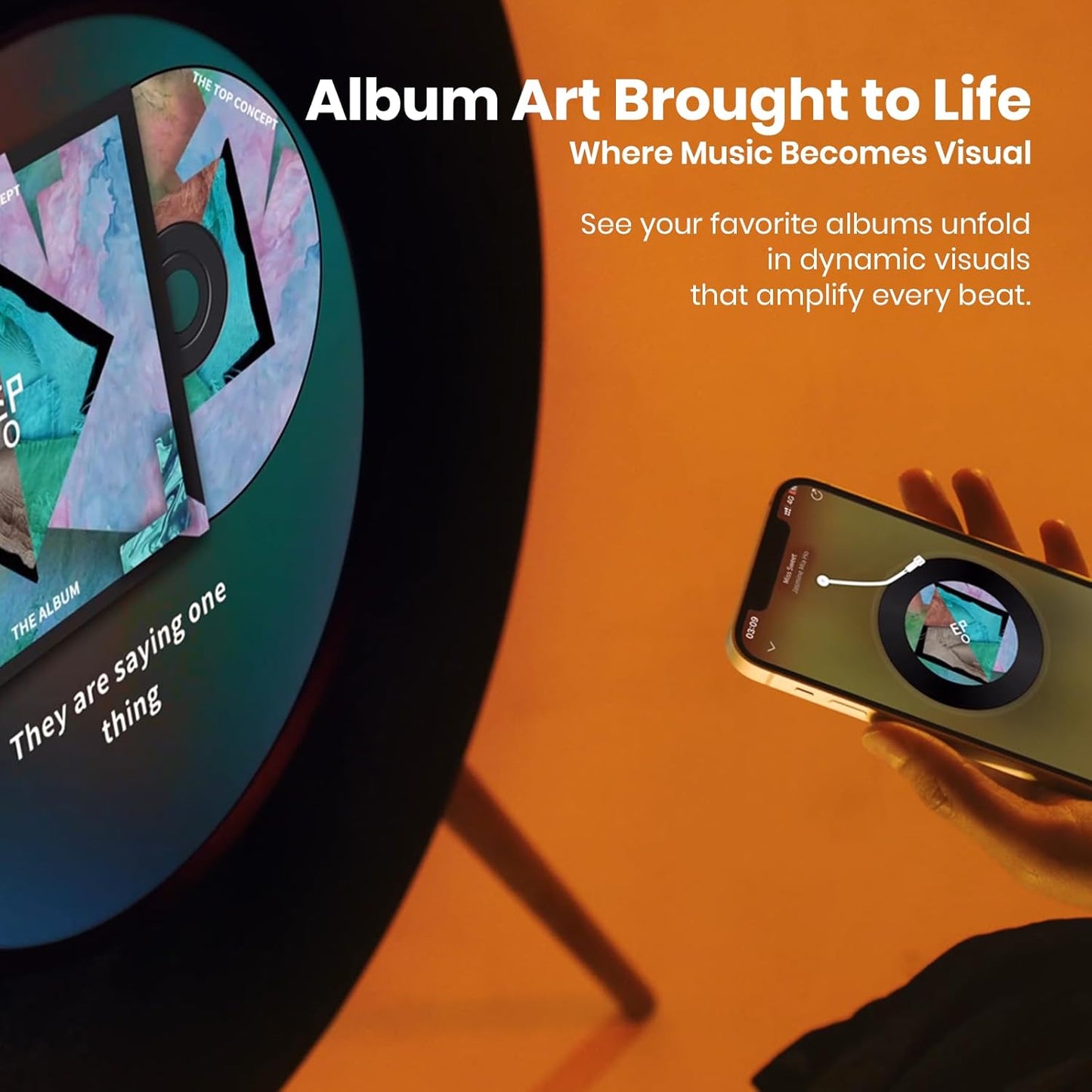 🎶💿Bluetooth Vinyl Speaker 2.1 Hi-Fi with Smart Display