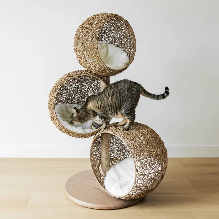 ✨Moon-Inspired🌙 Cat Tree with Floating Caves🐾