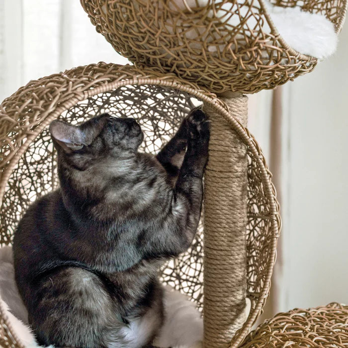 ✨Moon-Inspired🌙 Cat Tree with Floating Caves🐾