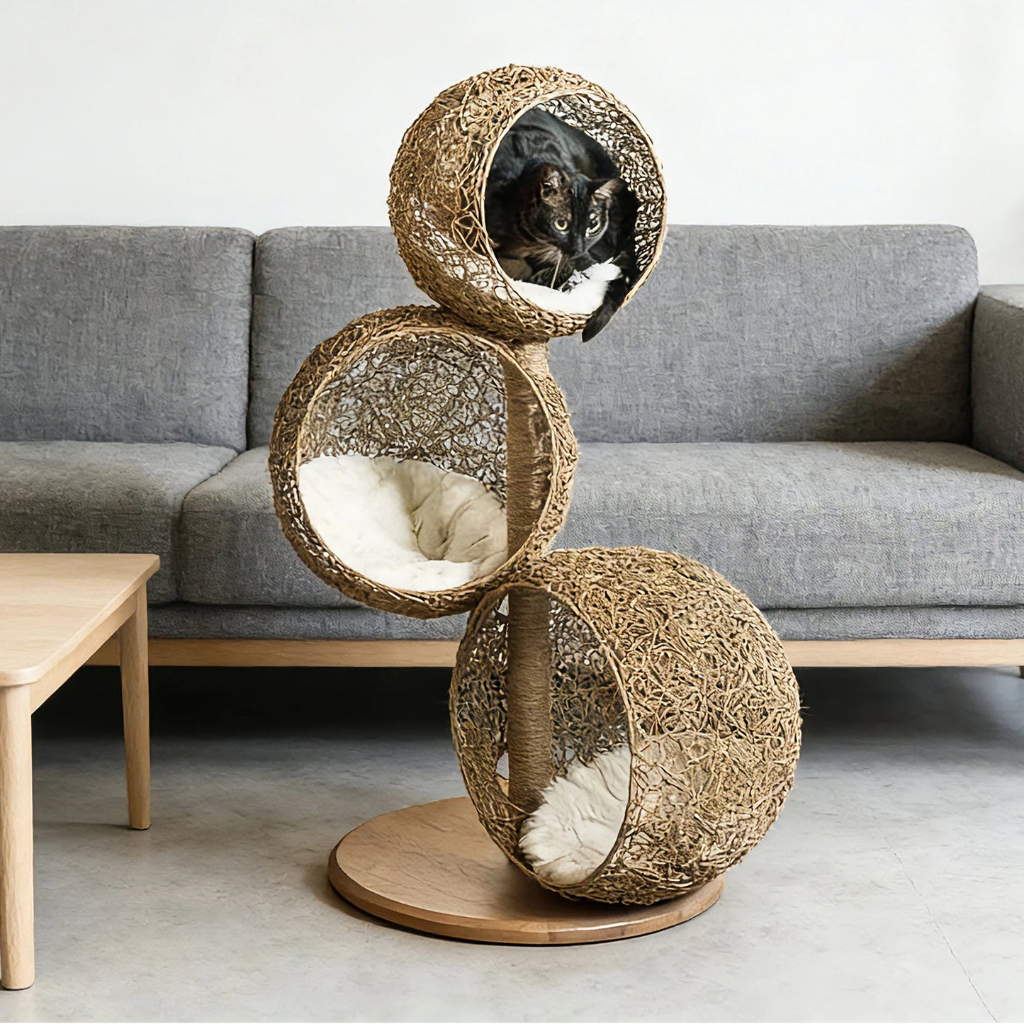 ✨Moon-Inspired🌙 Cat Tree with Floating Caves🐾
