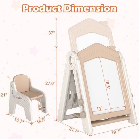 🎨4-in-1 Foldable Children's Easel