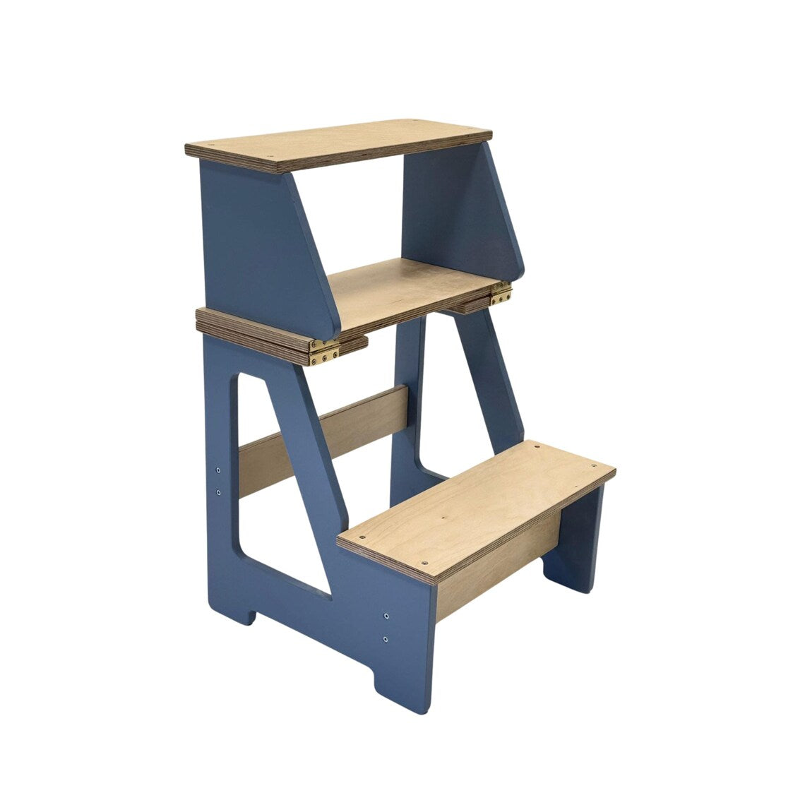 Convertible Wooden Step Stool Chair: Kids & Adults Climbing Helper