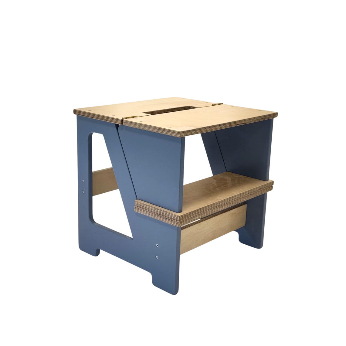 Convertible Wooden Step Stool Chair: Kids & Adults Climbing Helper