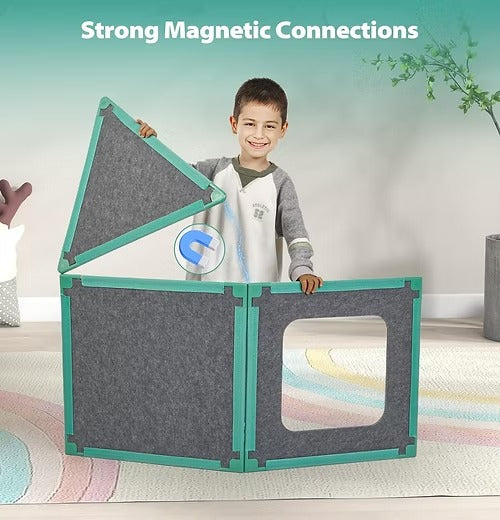 🏰Magnetic Fort Building Kit🧩 for Kids, STEM Building Creative Toy🎁🎨✨