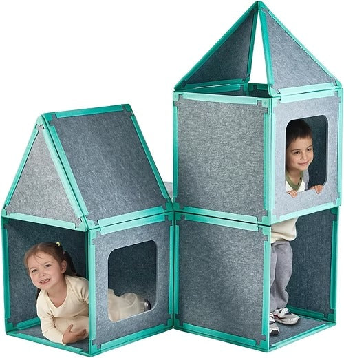 🏰Magnetic Fort Building Kit🧩 for Kids, STEM Building Creative Toy🎁🎨✨