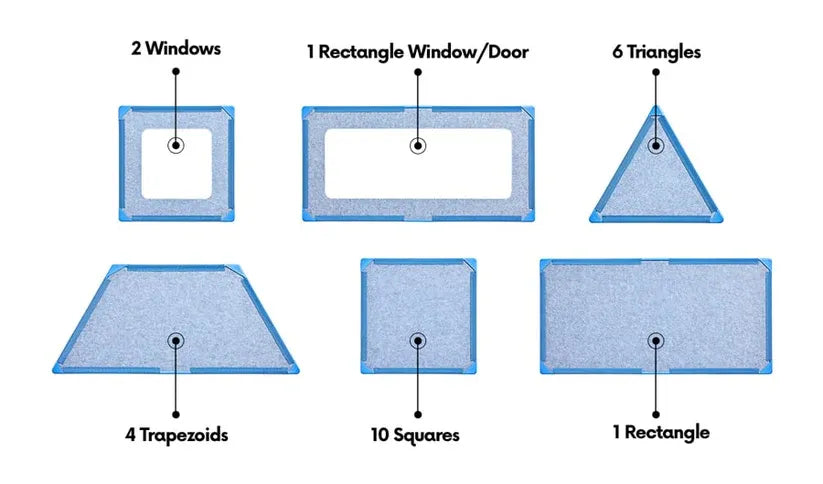 🏰Magnetic Fort Building Kit🧩 for Kids, STEM Building Creative Toy🎁🎨✨